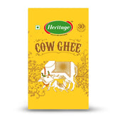 Pure Organic Cow Ghee By Heritage | Good Source Of Healthy Desi Cow Ghee Perfect For Halwa & Sweets | (1 Litr) 33.8 Ounce | Box Pack